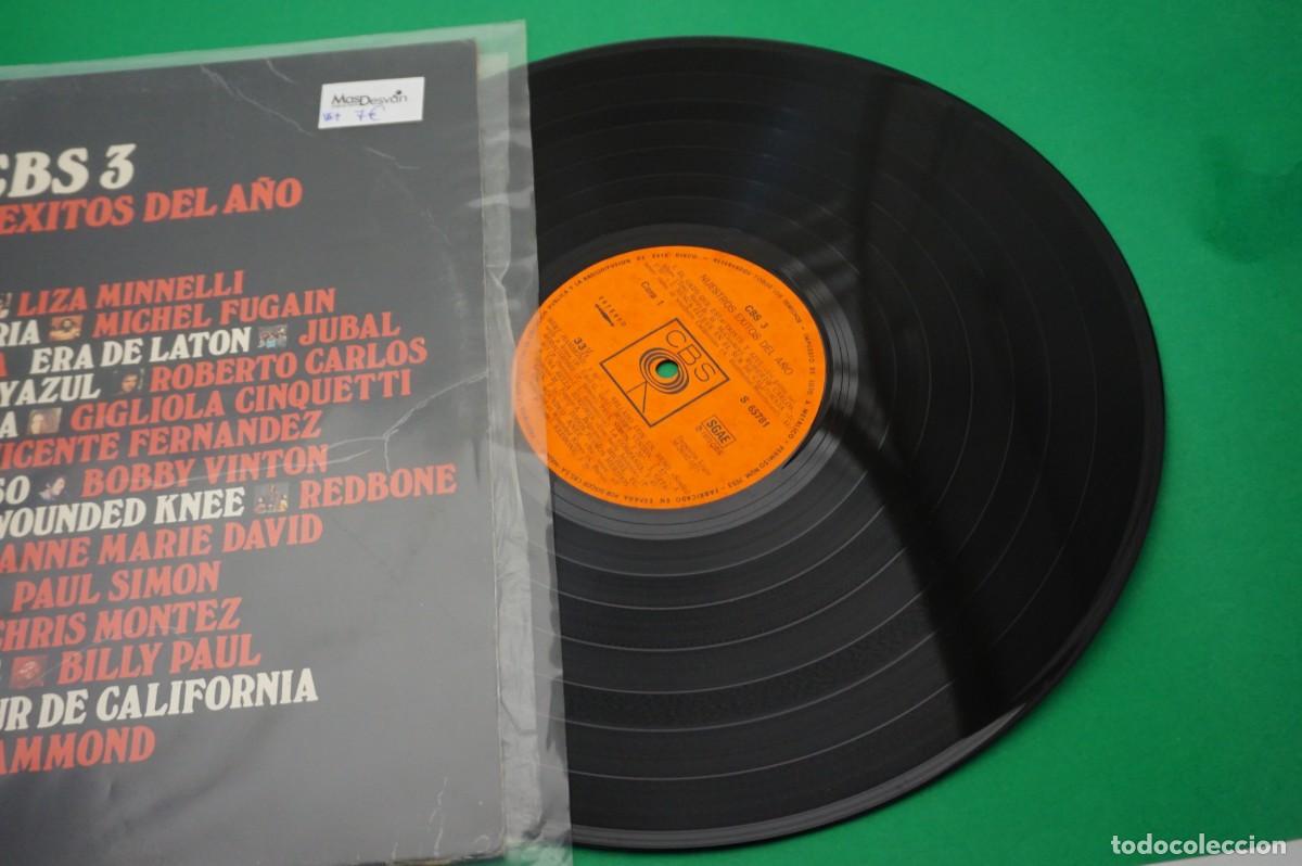 Discos de vinilo: LP - CBS 3 - NUESTROS EXITOS DEL A&Ntilde;O - DISCO EN BUEN ESTADO - Foto 2