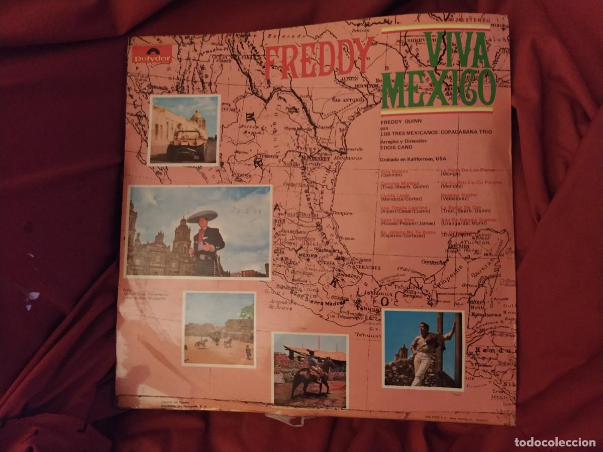 Discos de vinilo: Freddy lp viva M&eacute;xico Polydor spa 1968 - Foto 2