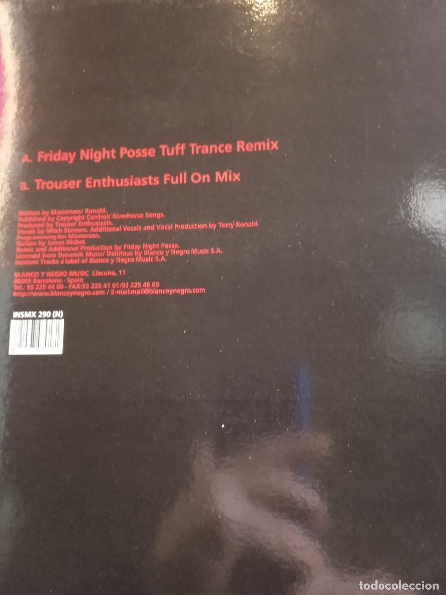 Discos de vinilo: TROUSER ENTHUSIASTS- SWEET RELEASE, MAXISINGLE. - Foto 2