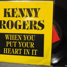 Discos de vinilo: ROGERS KENNY WHEN YOU PUT YOUR HEART IN IT 88 REPRISE PROMO SPAIN PEPETO