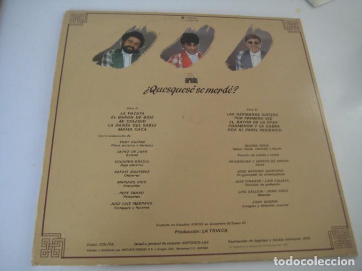 Discos de vinilo: La Trinca - Quesquese se merde LP - Foto 3