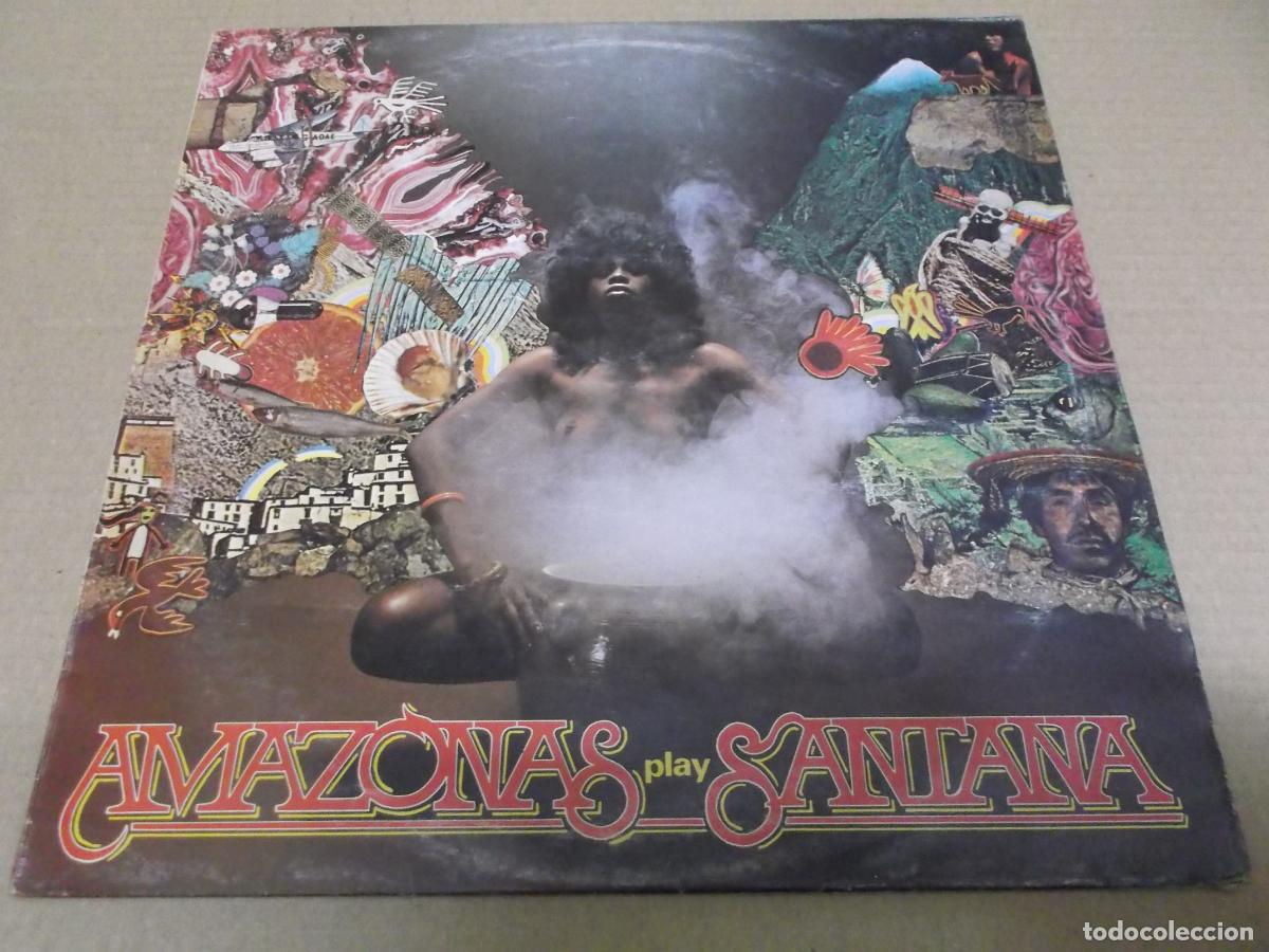 Discos de vinil: AMAZONAS (LP) AMAZONAS PLAY SANTANA A&Ntilde;O &ndash; 1973 &ndash; EDICION U.K.