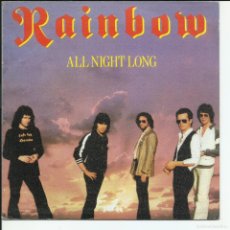 Dischi in vinile: RAINBOW.- ALL NIGHT LONG SINGLE POLYDOR ‎20 95 196 ESPAÑA 1980