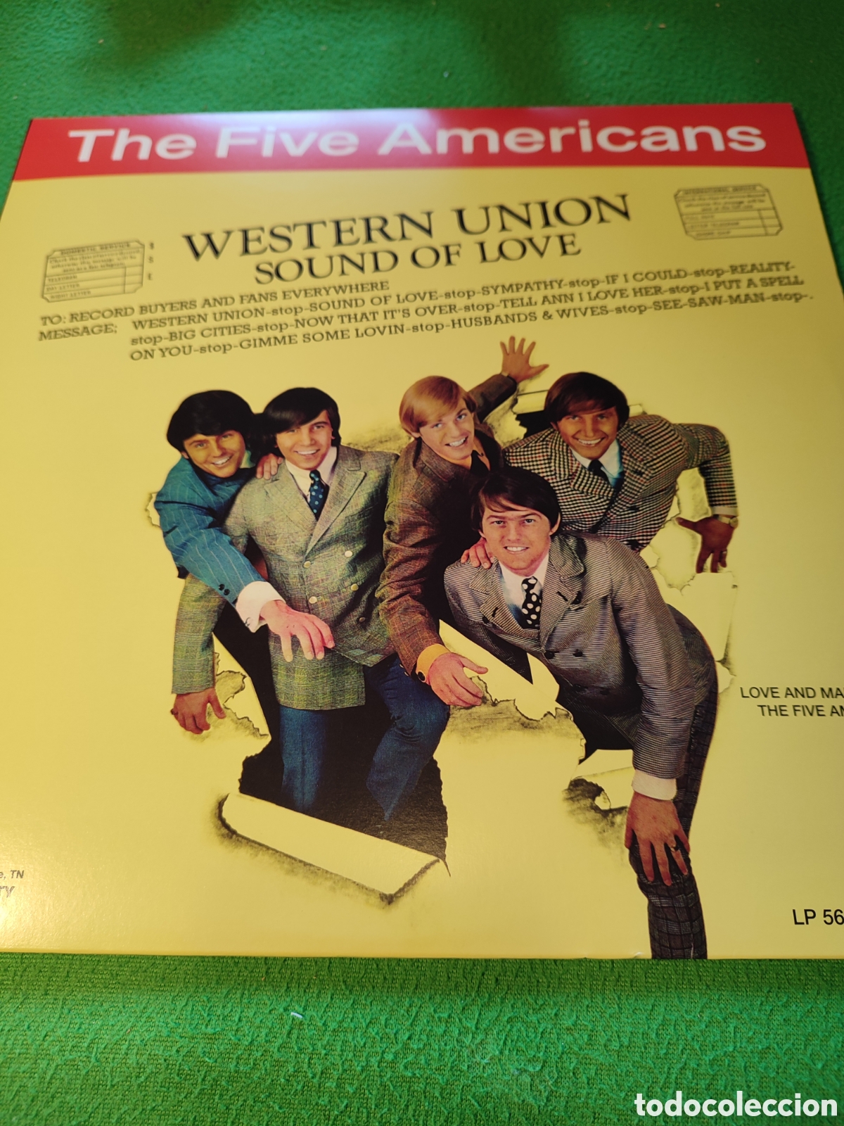 Discos de vinilo: The Five Americans - Western Uni&oacute;n lp - Foto 1