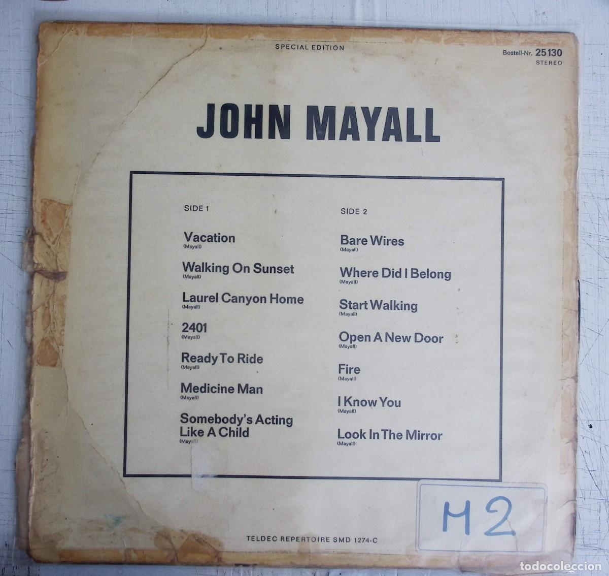 Discos de vinilo: JOHN MAYALL - THE BLUES ALONE - Foto 2