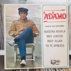 Discos de vinilo: C1 - ADAMO ”NUESTRA NOVELA / INCH' ALLAH / MUY JUNTOS / YO TE OFREZCO” - PROMOCIÓN - EP AÑO 1967