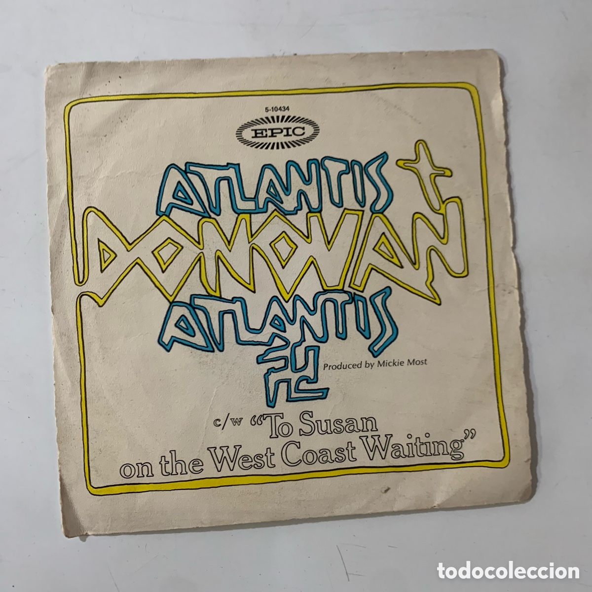 Discos de vinilo: SINGLE EP Donovan &ndash; Atlantis EDICION ESPA&Ntilde;OLA DE 1969 - Foto 1