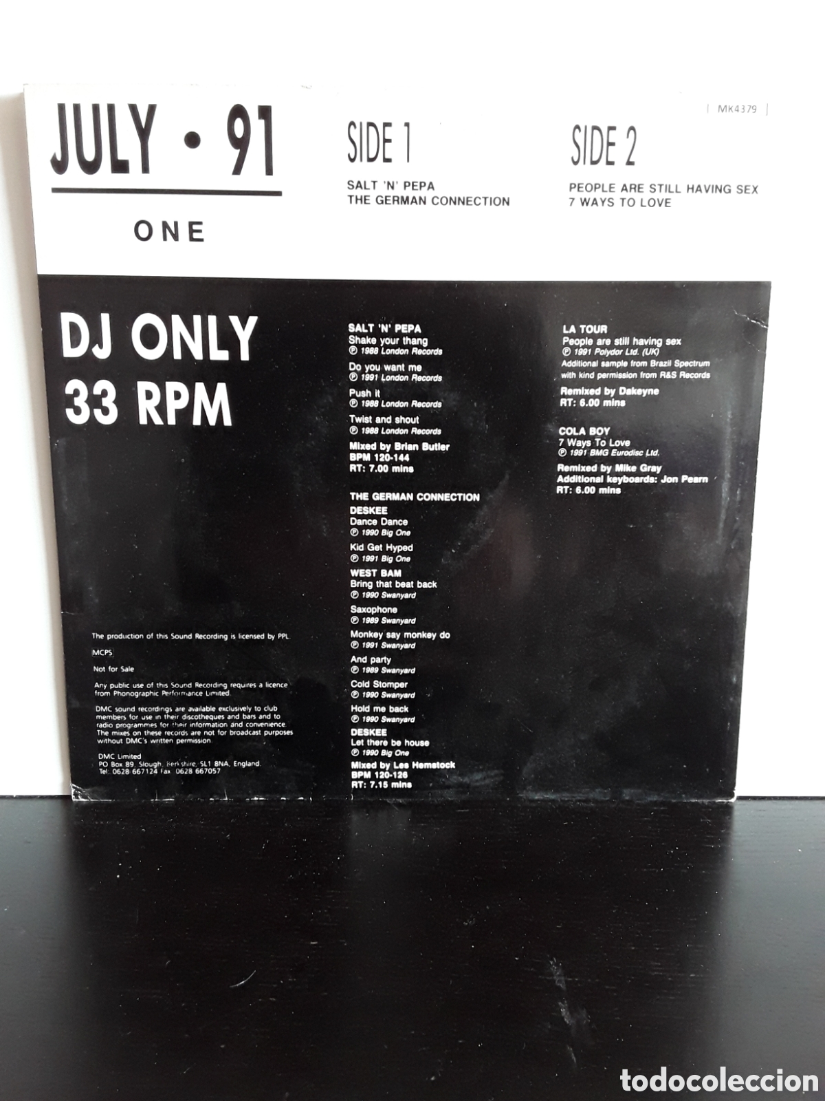 Discos de vinilo: July &bull; 91 (One) - Foto 2