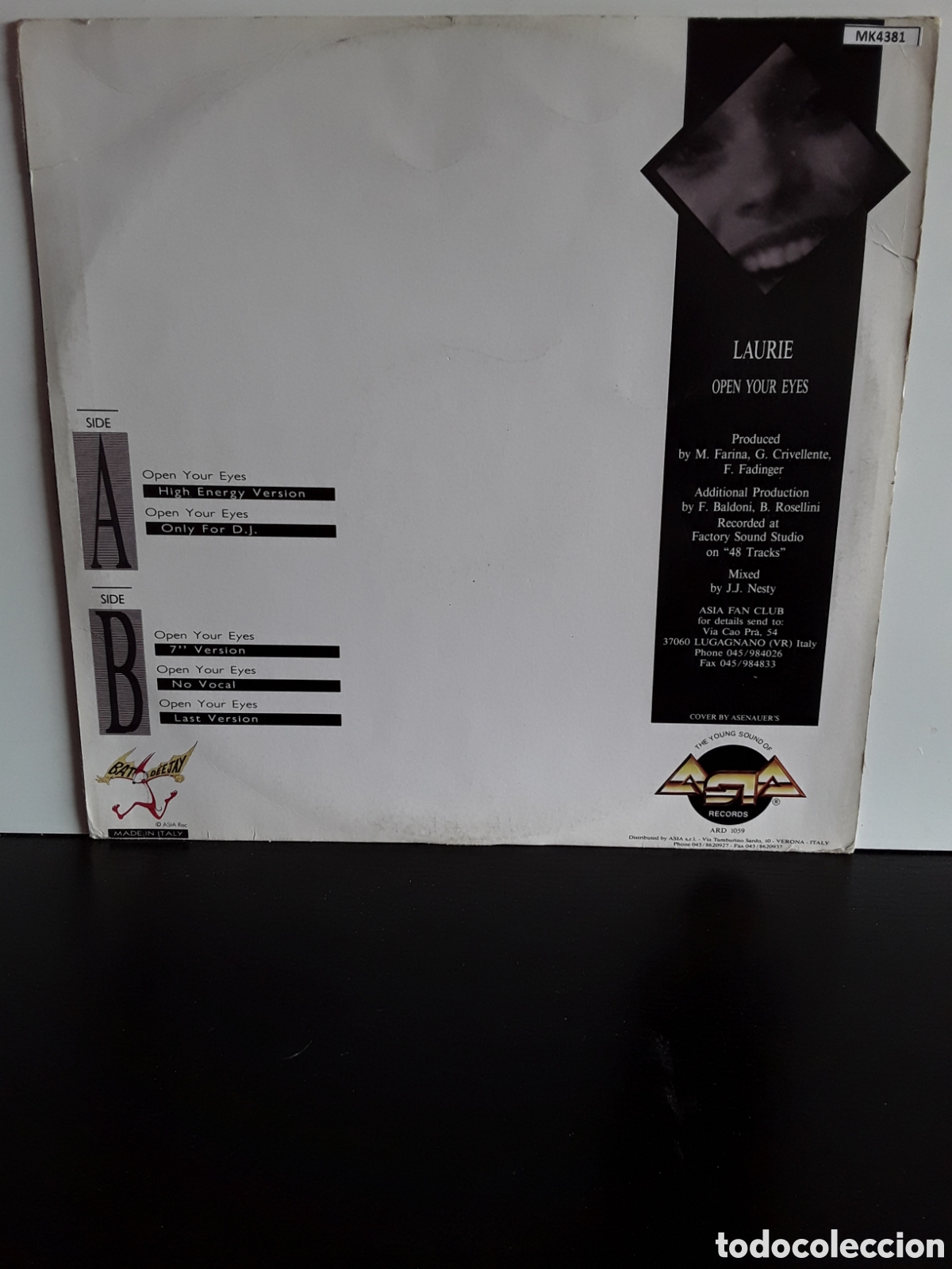 Discos de vinilo: Laurie &lrm;&ndash; Open Your Eyes - Foto 2