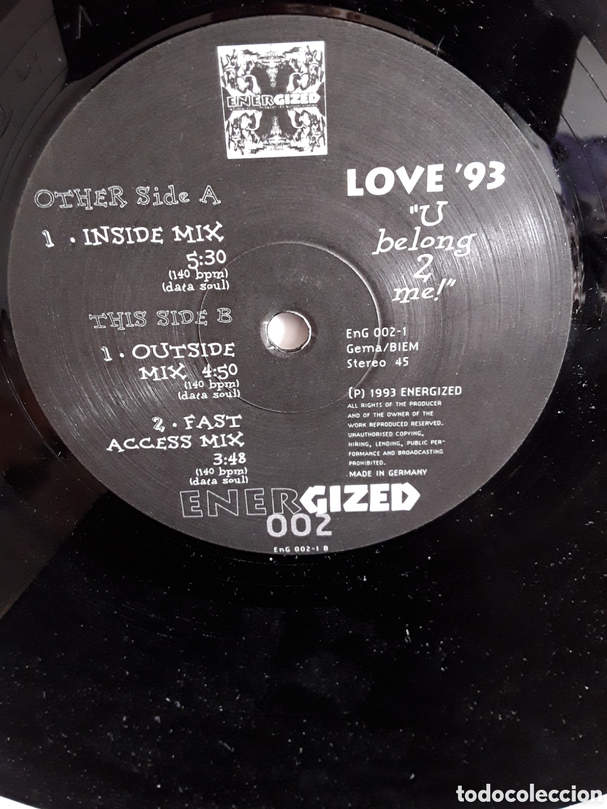 Discos de vinilo: Love 93 &lrm;&ndash; U Belong 2 Me - Foto 2