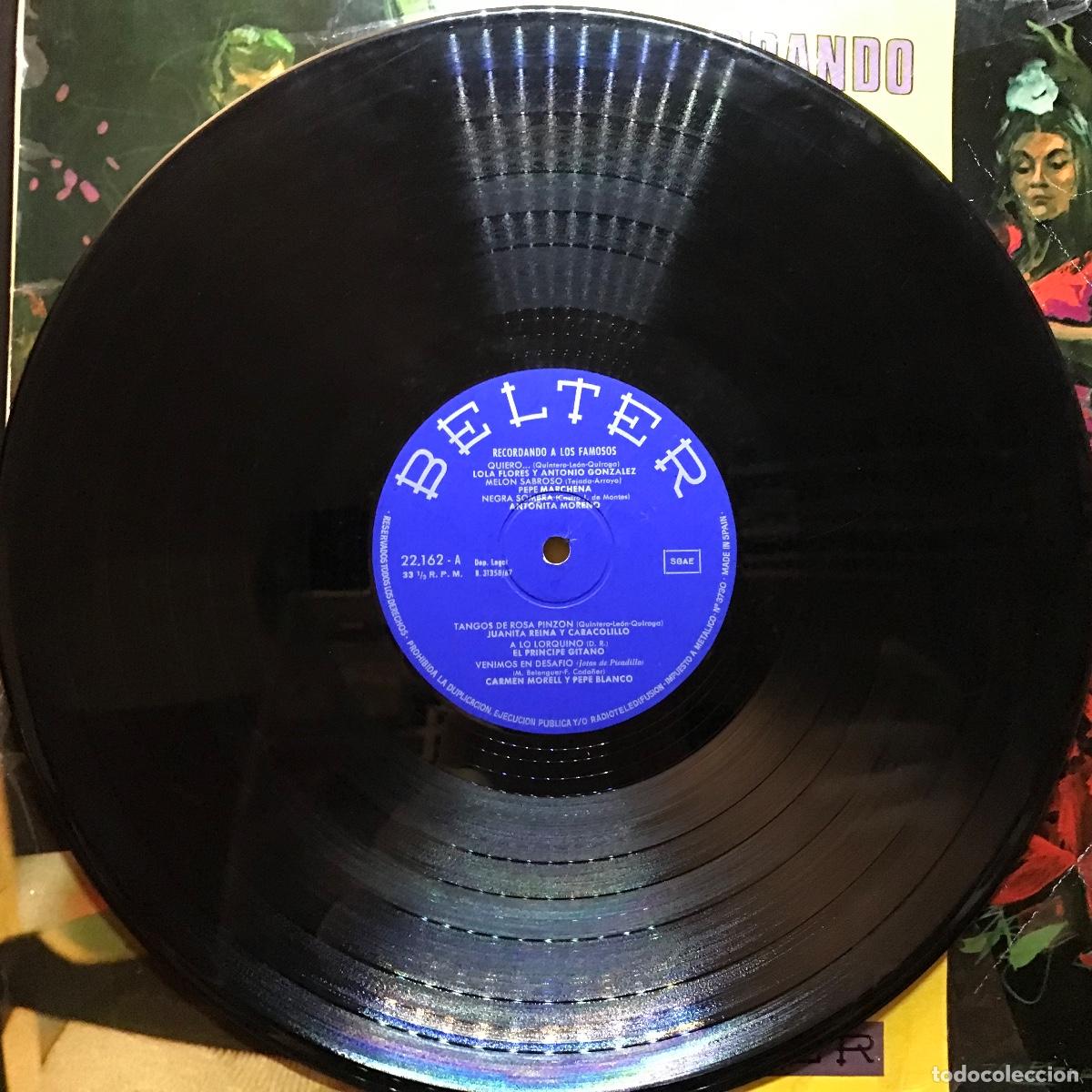 Discos de vinilo: Various ● Recordando A Los Famosos ● Vinyl, LP, Compilation 1967 - Foto 2