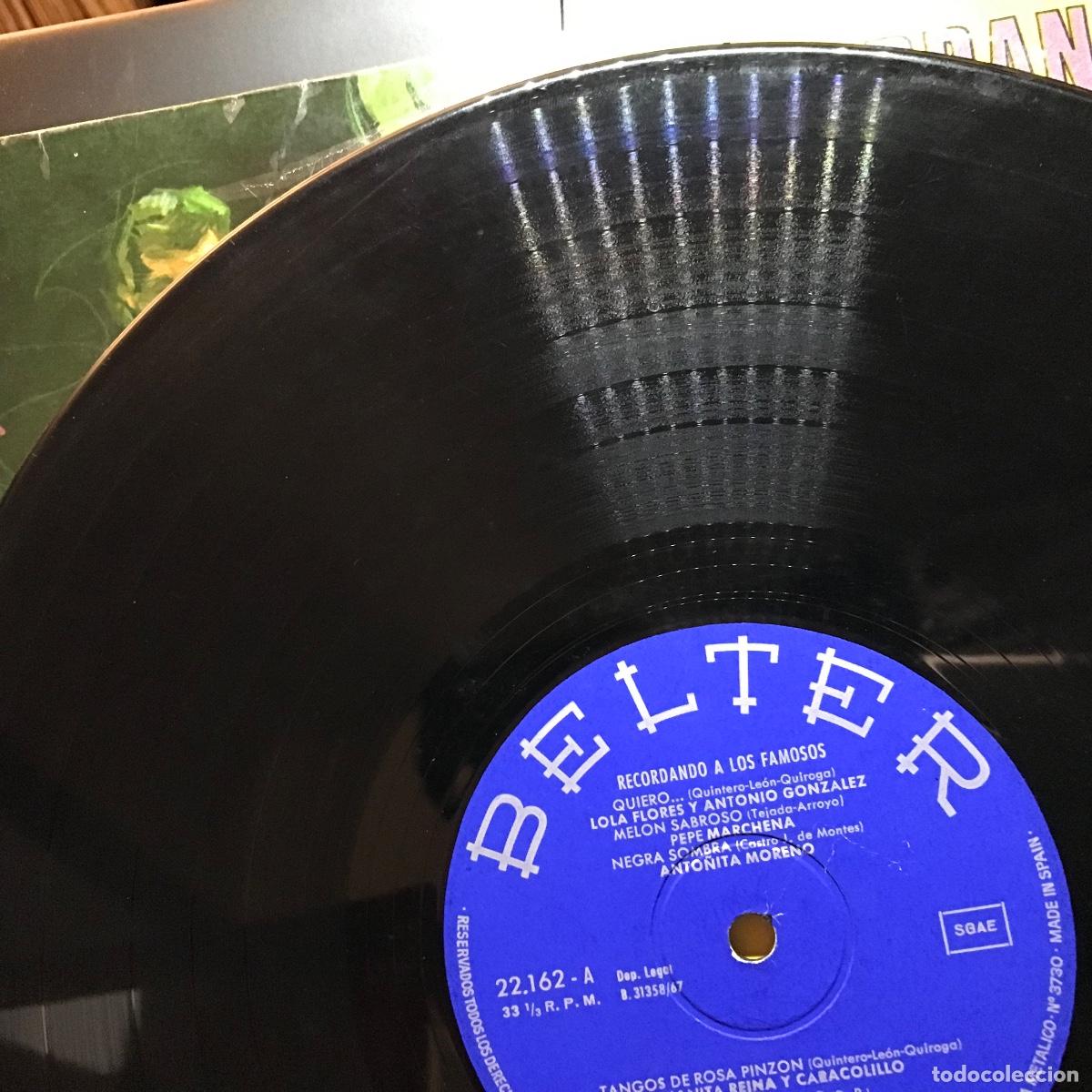 Discos de vinilo: Various ● Recordando A Los Famosos ● Vinyl, LP, Compilation 1967 - Foto 3
