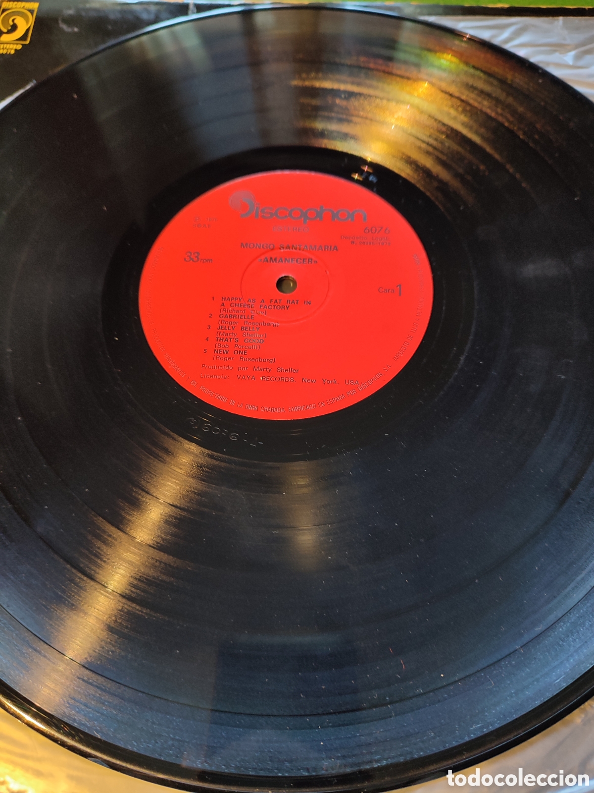 Discos de vinilo: Mongo Santamar&iacute;a - Amanecer - Foto 3