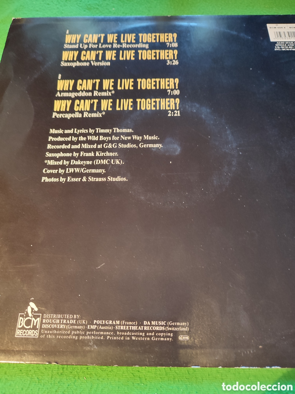 Discos de vinilo: Timmy Thomas - Why cant we Live together? - Foto 2