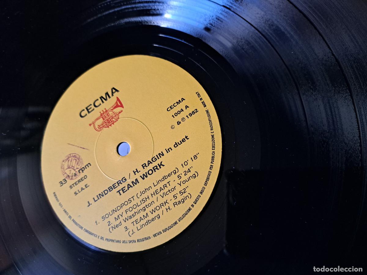 Discos de vinilo: LP John Lindberg, Hugh Ragin &ndash; Team Work 1982 JAZZ - Foto 3