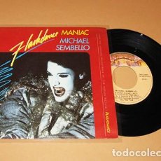 Discos de vinilo: MICHAEL SEMBELLO - MANIAC - FLASHDANCE B.S.O. - SINGLE - 1983