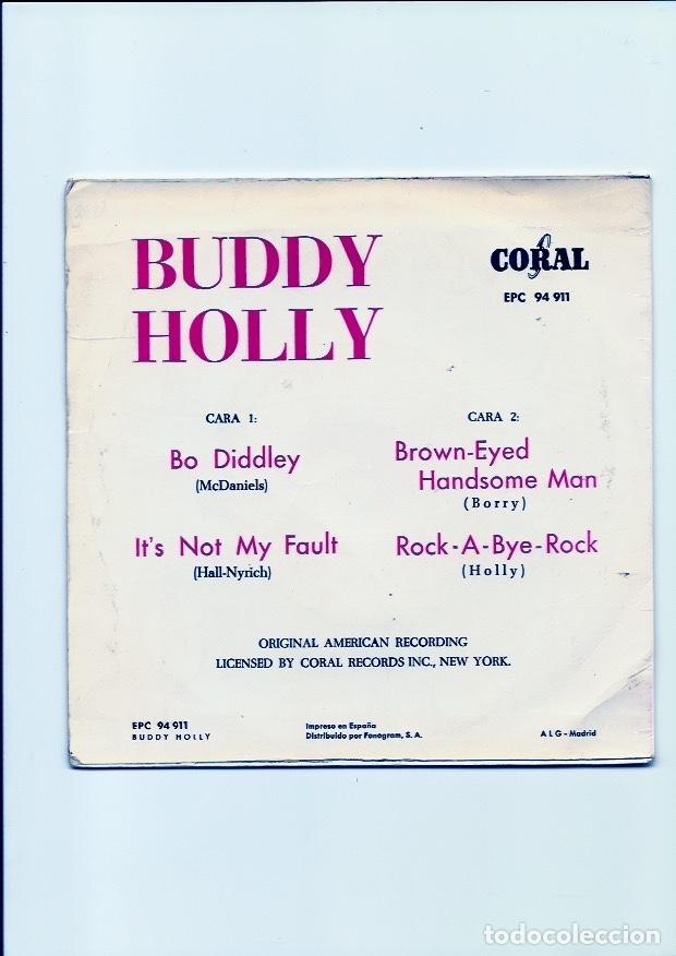 Discos de vinilo: BUDDY HOLLY. Bo Diddley. (vinilo ep 1963) - Foto 2