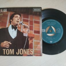 Discos de vinilo: TOM JONES - DELILAH - SINGLE ORIGINAL ESPAÑA AÑO 1967 CON EL TRICENTRO ORIGINAL VG+
