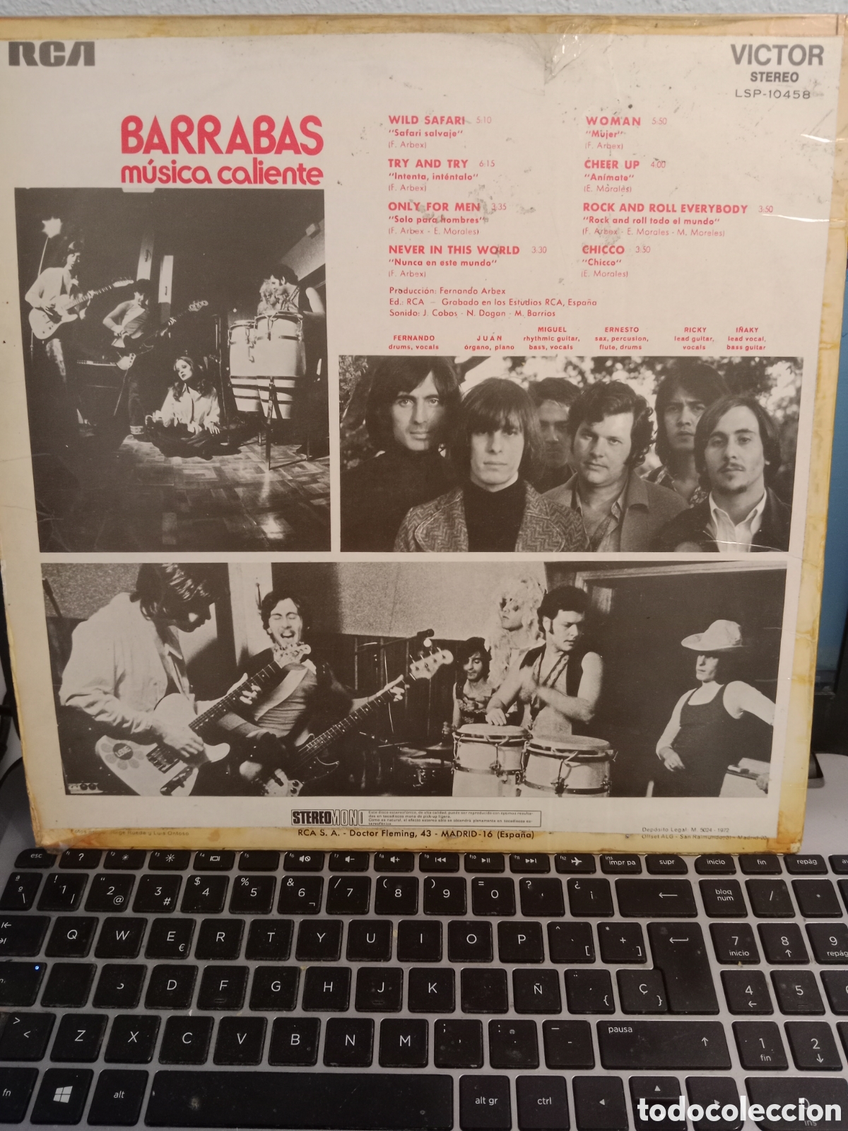 Discos de vinilo: Barrab&aacute;s - Barrab&aacute;s (Espa&ntilde;a 1972) - Foto 2