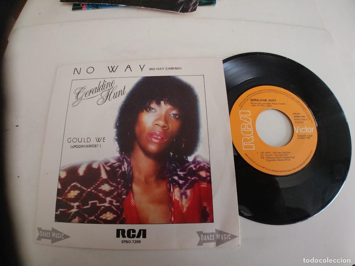 Discos de vinilo: GERALDINE HUNT-SINGLE GOULD WE - Foto 1