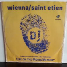Discos de vinilo: WIENNA / SAINT ETIEN ‎– FIRE ON THE MOON / MEMORY