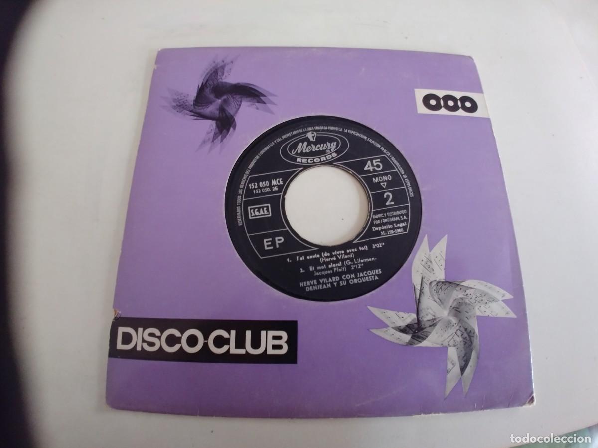 Discos de vinilo: HERVE VILARD-EP FAIS LA RIRE +3-SIN FUNDA - Foto 2