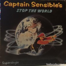 Discos de vinilo: CAPTAIN SENSIBLE – STOP THE WORLD - 12”, 45 RPM, MAXI-SINGLE - SPANISH EDITION . 1983 - A&M RECORDS