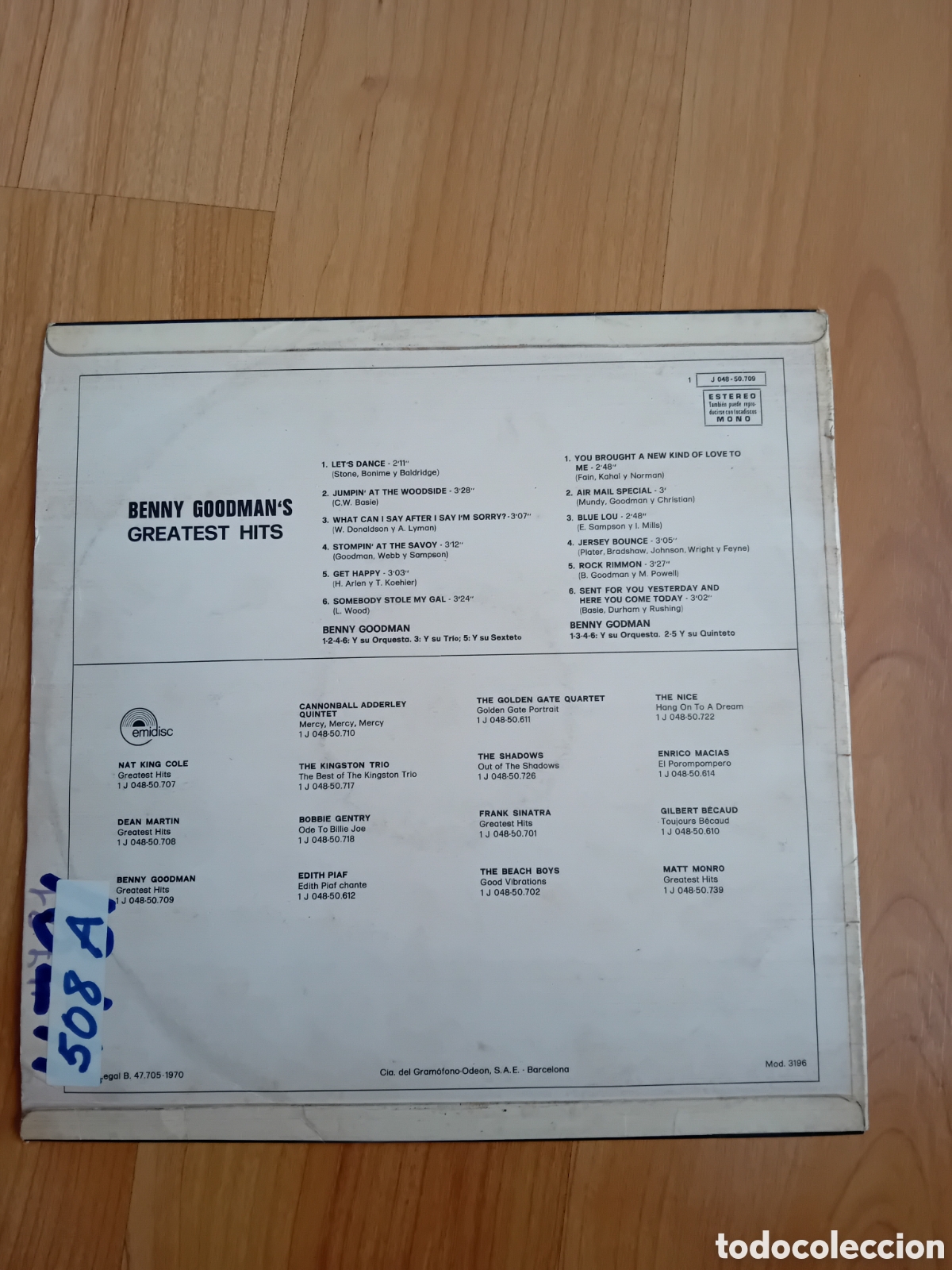 Discos de vinilo: BENNY GOODMAN. GREATEST HITS - Foto 2