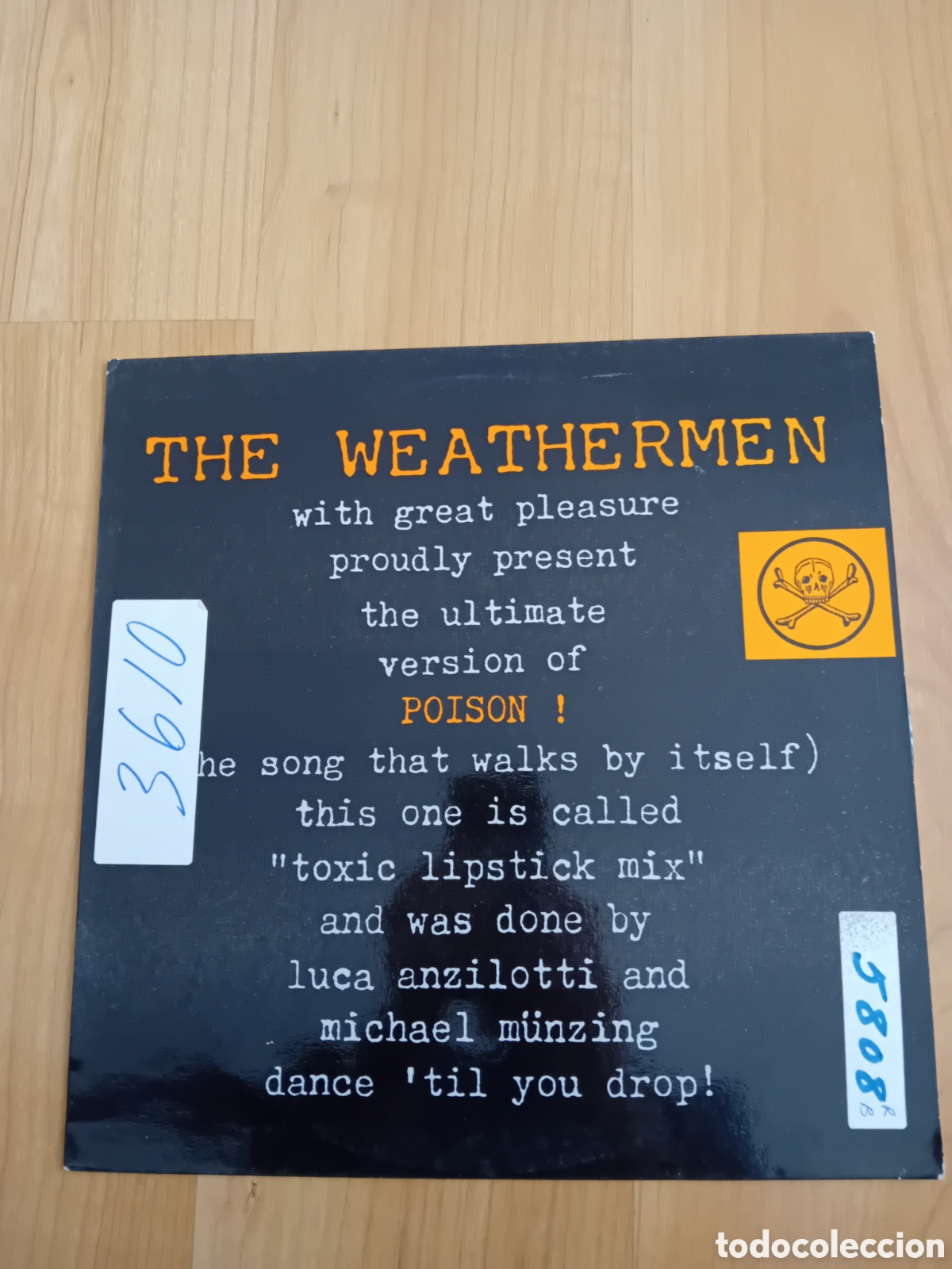 Discos de vinilo: THE WEATHERMEN. POISON - Foto 1