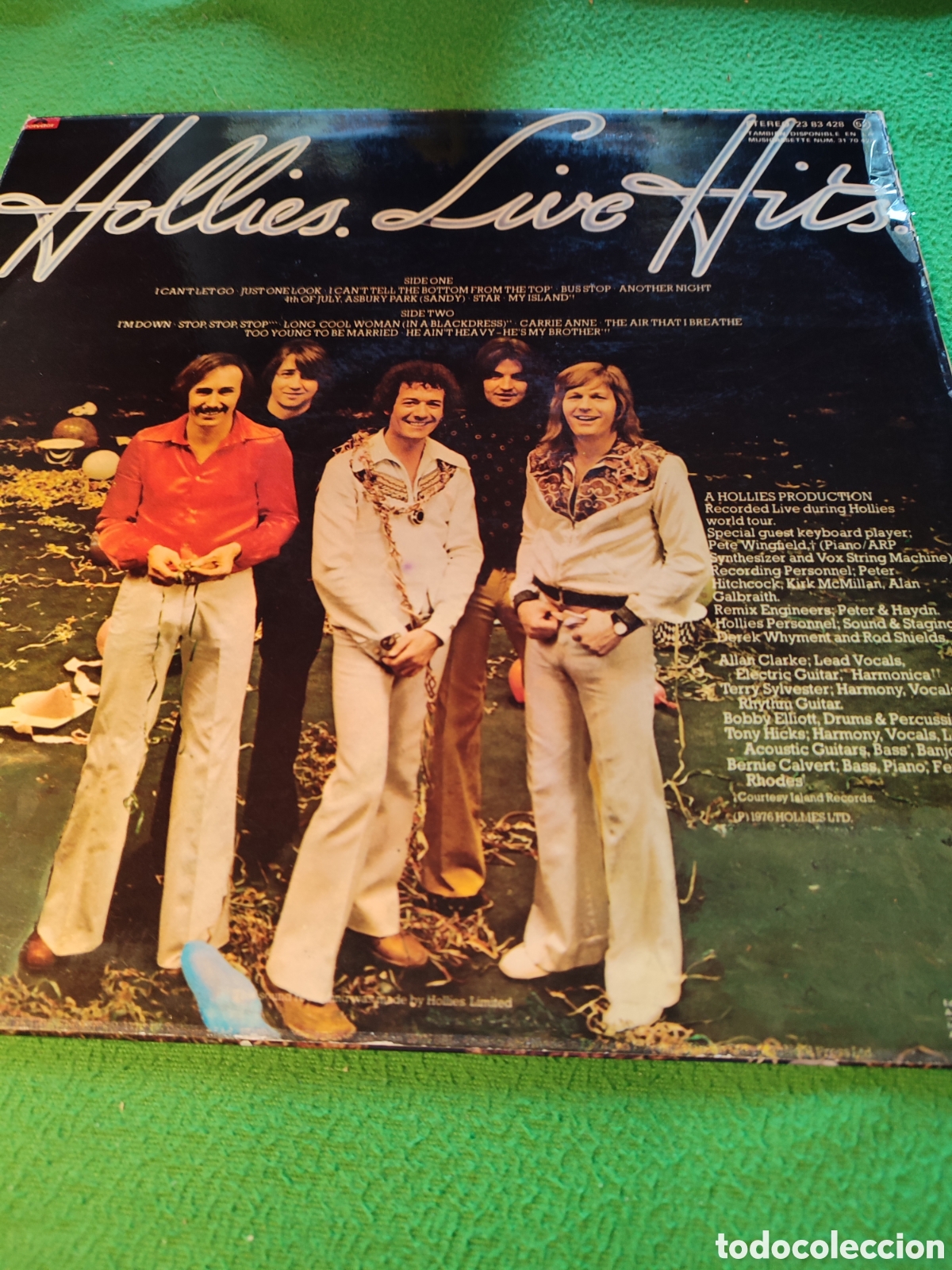 Discos de vinilo: The Hollies - Live hits - Foto 2