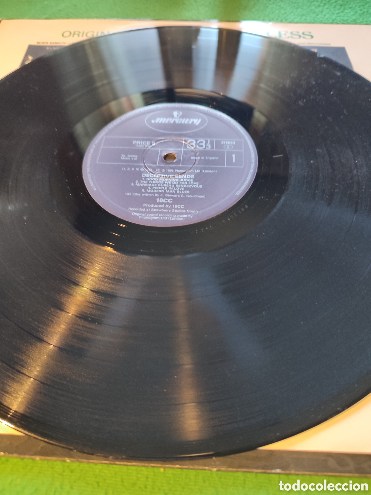 Discos de vinilo: 10 CC - Deceptive bends - Foto 3
