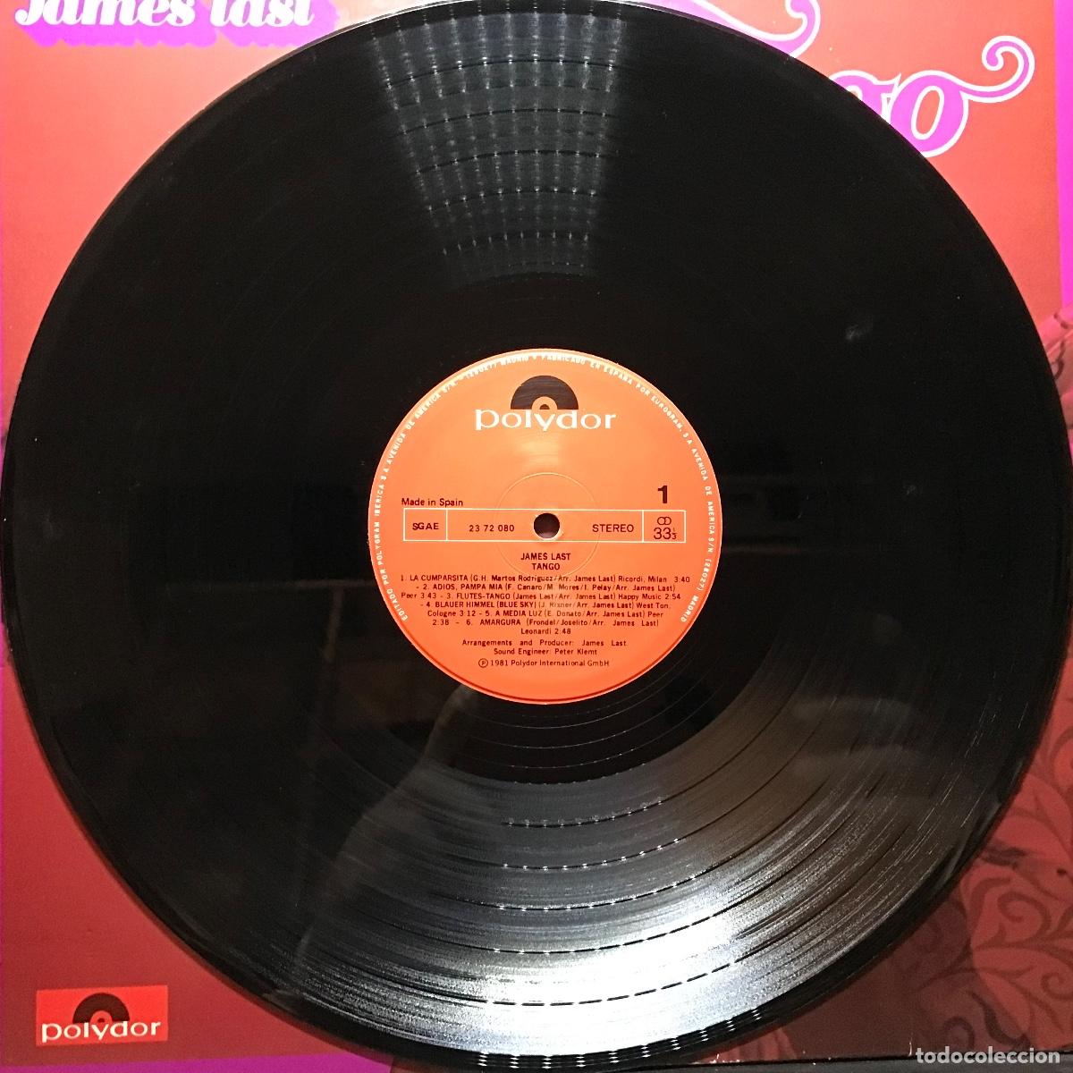 Discos de vinilo: James Last ● Tango ● Vinyl, LP, SPAIN 1981 - Foto 2
