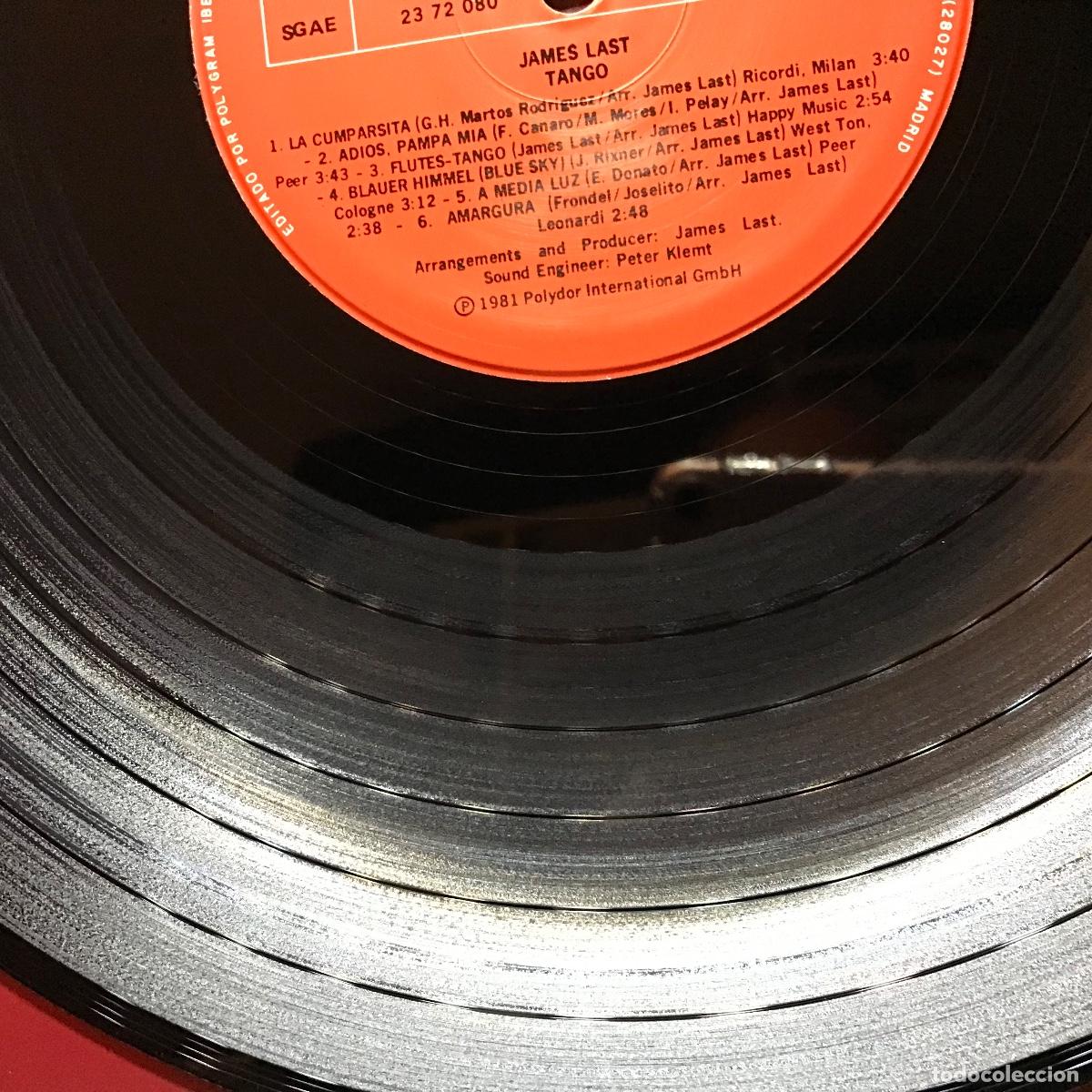 Discos de vinilo: James Last ● Tango ● Vinyl, LP, SPAIN 1981 - Foto 3