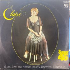 Discos de vinilo: CLAIRE - IF YOU LOVE ME / DISCO STUFF MAXI SINGLE SPAIN 1977