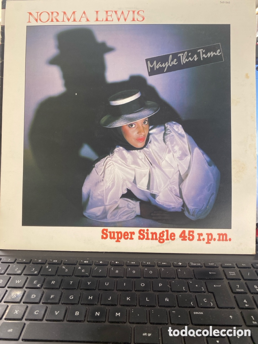 Discos de vinilo: NORMA LEWIS - MAYBE THIS TIME MAXI SINGLE 1983 SPAIN - Foto 1