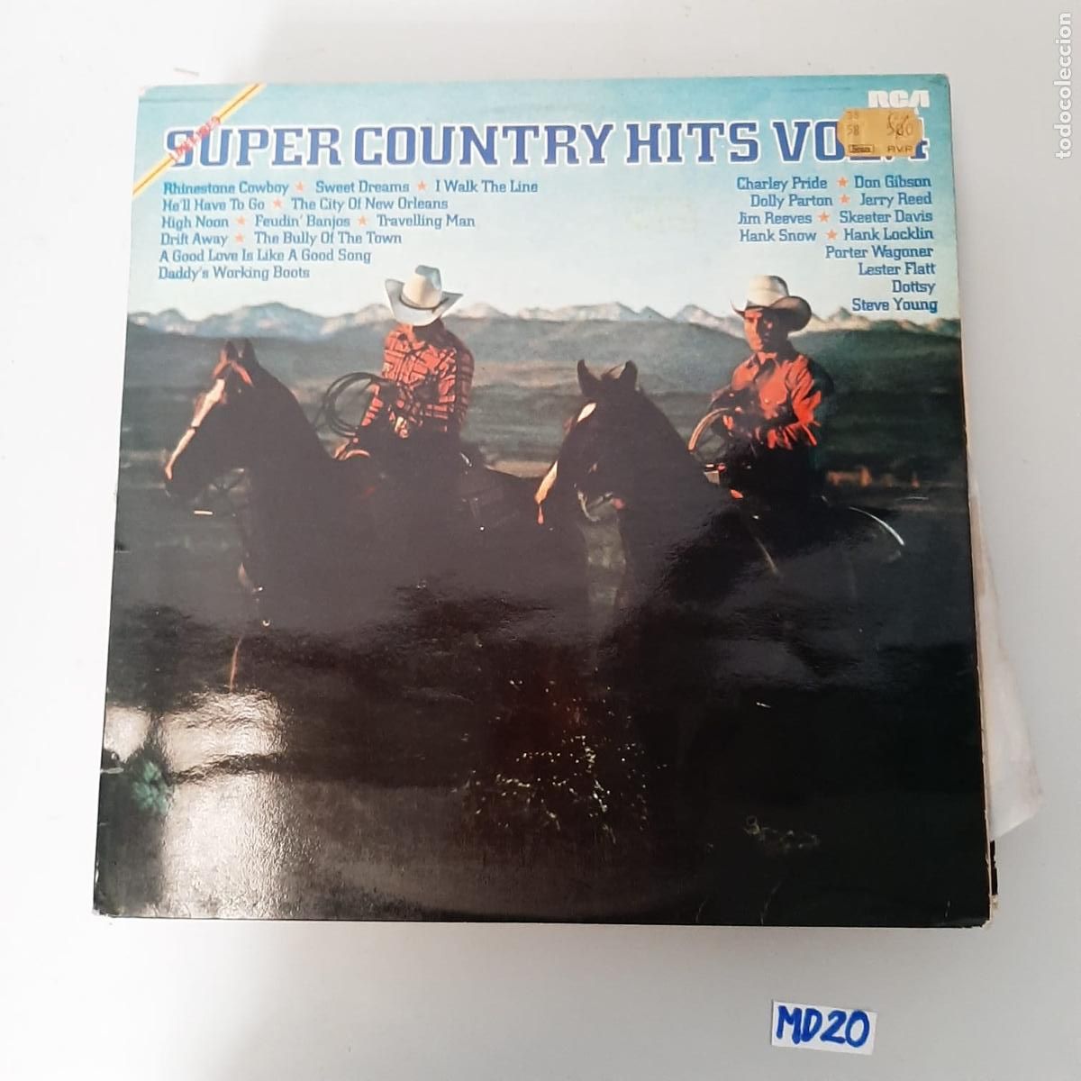 Discos de vinilo: S&uacute;per country hits - Foto 1