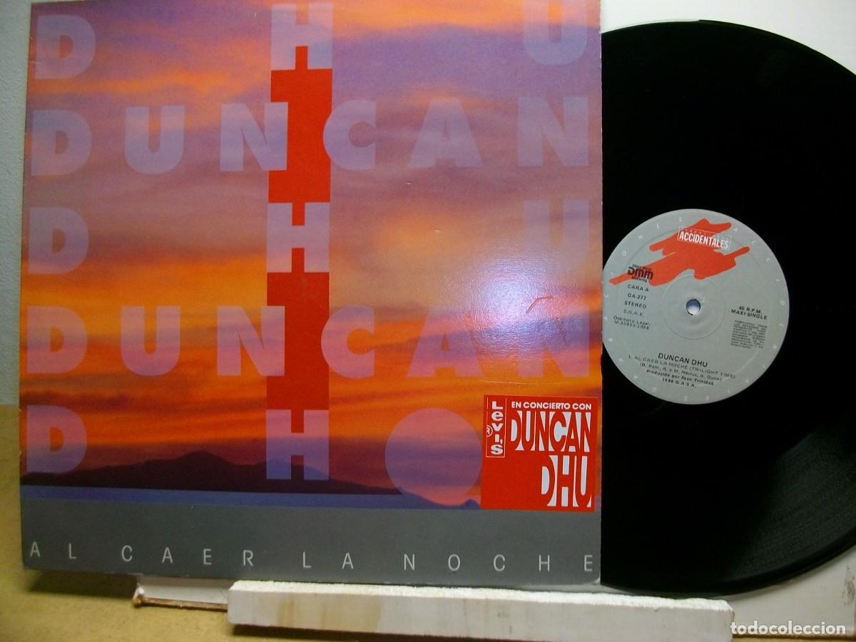 Discos de vinilo: Duncan Dhu &ndash; Al Caer La Noche 12&rdquo; Maxi-Single - Foto 1
