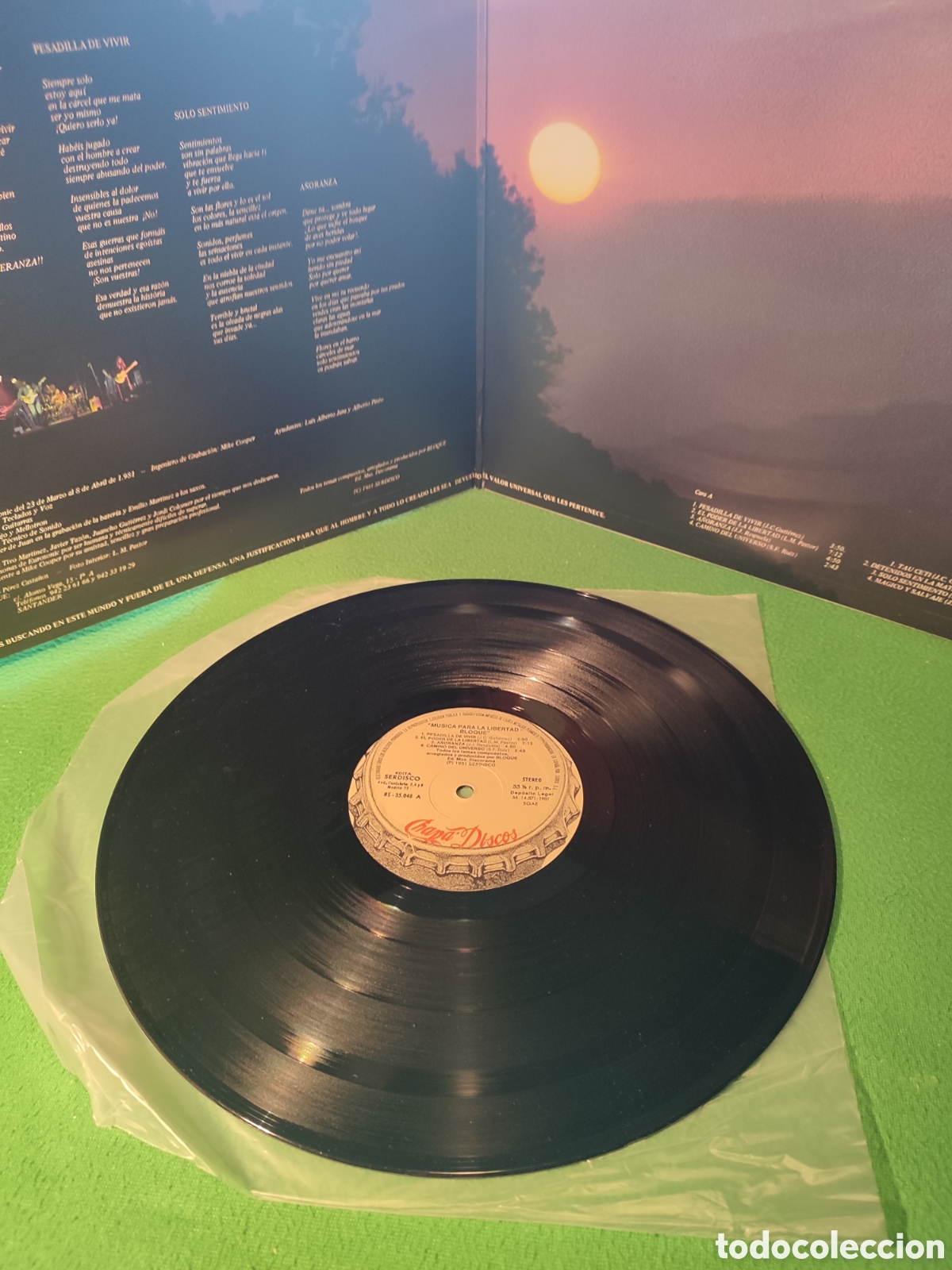 Discos de vinilo: Bloque - M&uacute;sica para la libertad - Foto 2