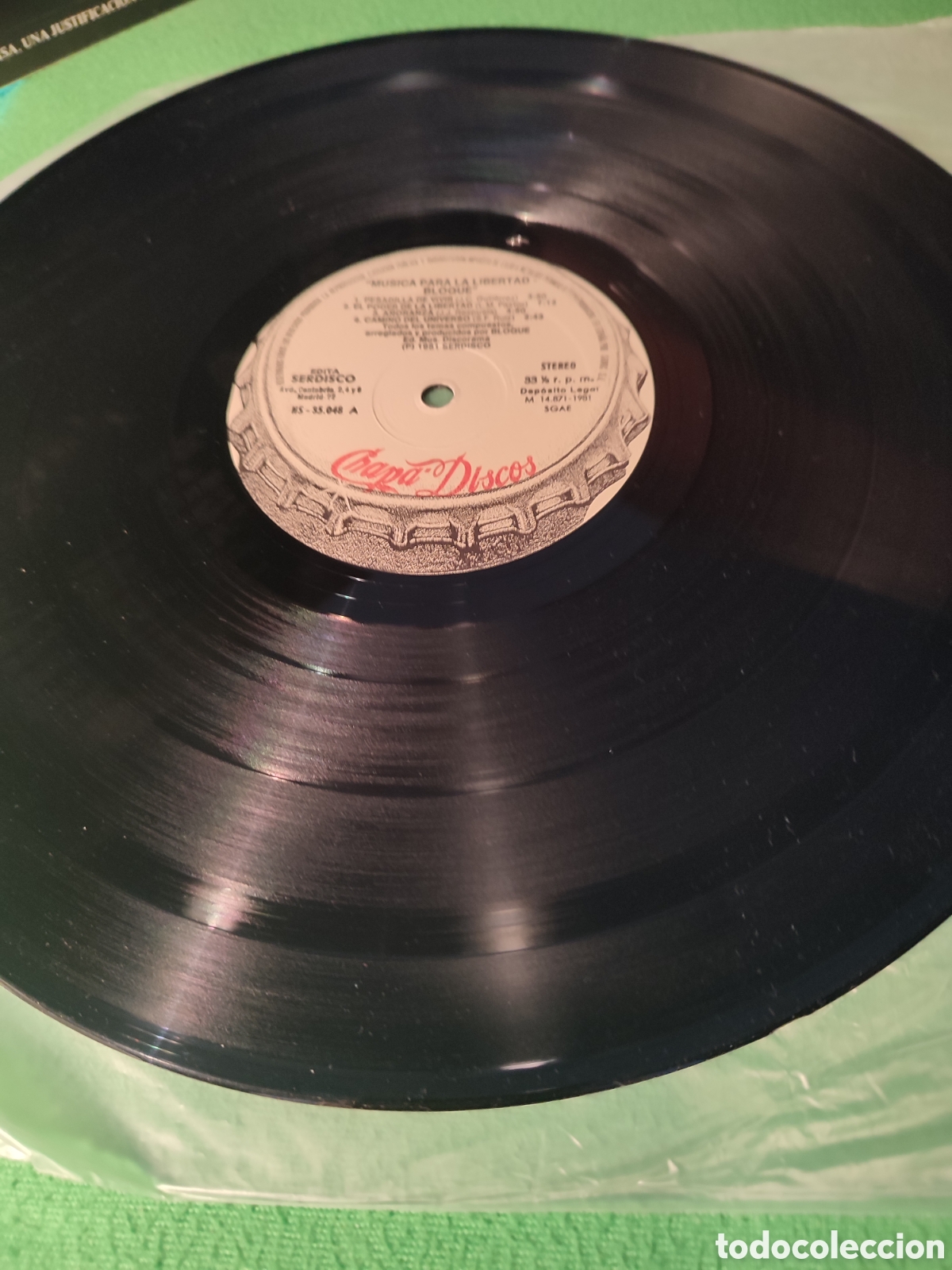 Discos de vinilo: Bloque - M&uacute;sica para la libertad - Foto 3