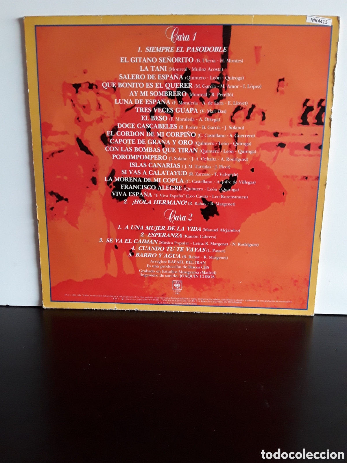 Discos de vinilo: Los Espa&ntilde;olisimos &lrm;&ndash; Siempre el pasodoble - Foto 2