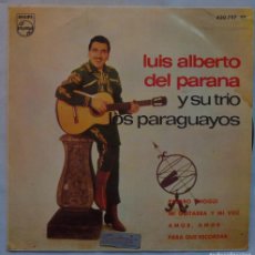 Discos de vinilo: LUIS ALBERTO DEL PARANA Y SU TRIO LOS PARAGUAYOS // PAJARO CHOGÜI+3// 1963 // EP