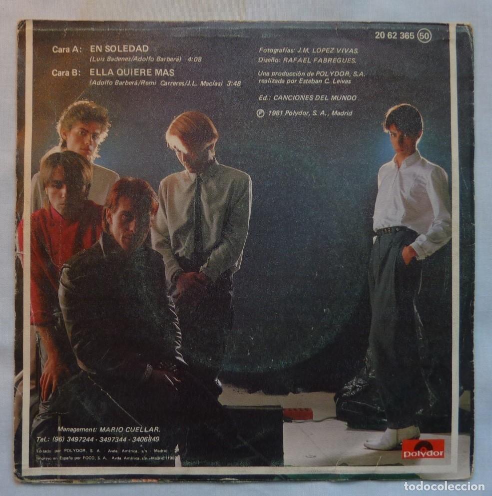 Discos de vinilo: GLAMOUR // EN SOLEDAD // 1982 // SINGLE - Foto 2