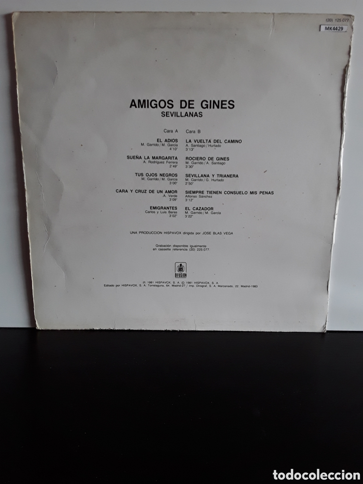 Discos de vinilo: Amigo de Gines - Sevillanas - Foto 2
