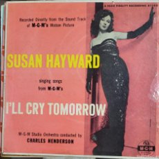 Discos de vinilo: SUSAN HAYWARD CANTA EP SELLO MGM EDITADO EN USA DEL FILM MAÑANA LLORARÉ