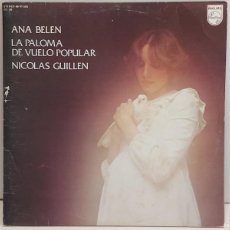 Discos de vinilo: ANA BELEN / LA PALOMA DE VUELO POPULAR / NICOLAS GUILLEN / DOBLE LP GATEFOLD-1976 / MBC. ***/***
