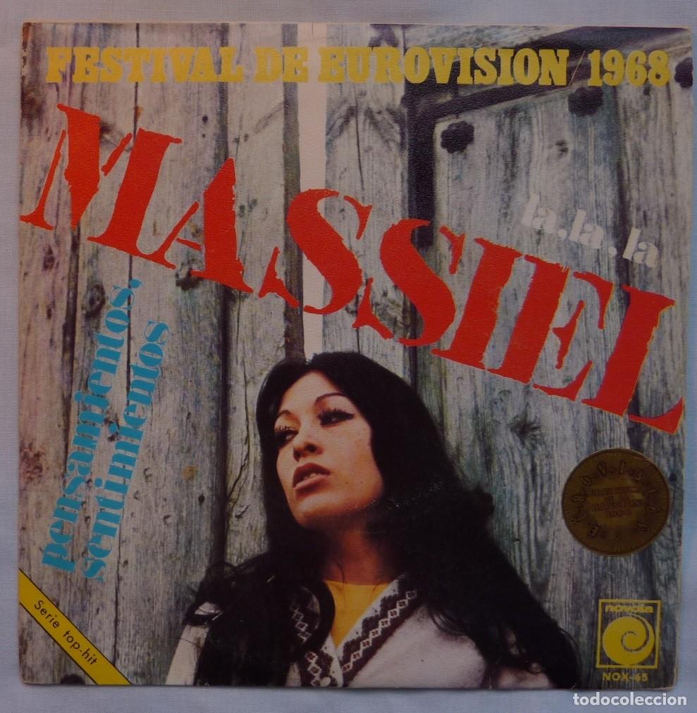 Discos de vinilo: MASSIEL // LA, LA, LA, // EUROVISION 1968 // SINGLE - Foto 1