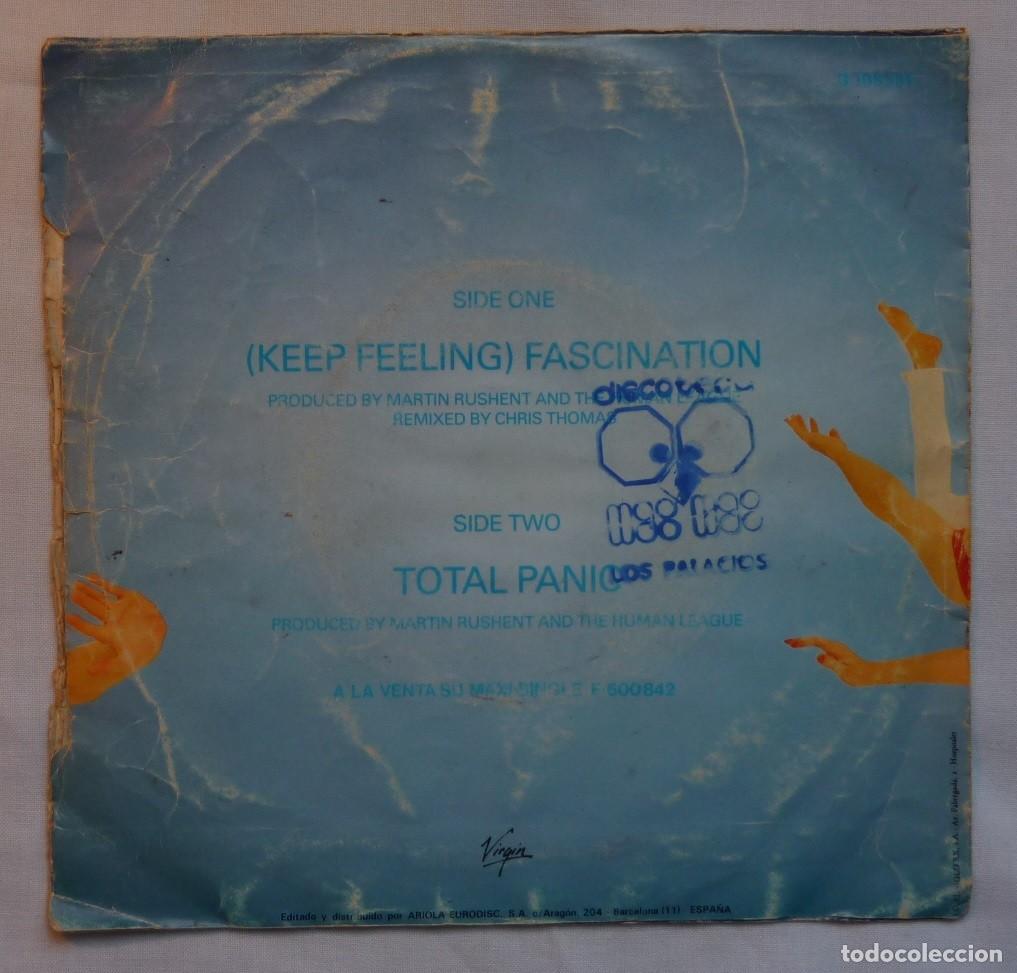 Discos de vinilo: HUMAN LEAGUE // (KEEPS FEELING) FASCINATION // 1983 // SINGLE - Foto 2