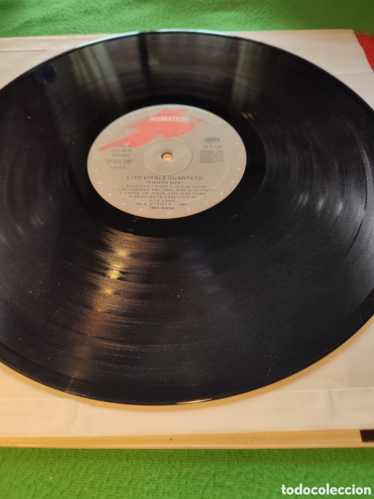 Discos de vinilo: Lito Vitale Cuarteto - Viento sur - Foto 3