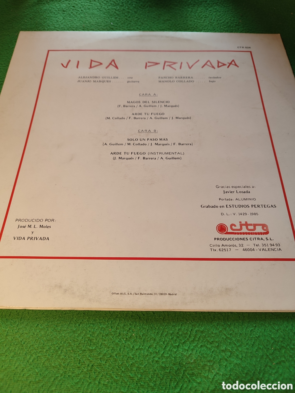 Discos de vinilo: Magos del silencio - Vida privada - Foto 2