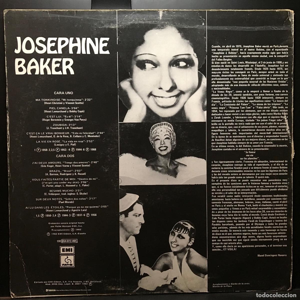 Discos de vinilo: Josephine Baker ● Con Plumas ● Vinyl, LP, Compilation 1990 - Foto 5